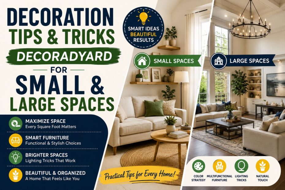 Decoration Tips and Tricks Decoradyard for Small and Large Spaces